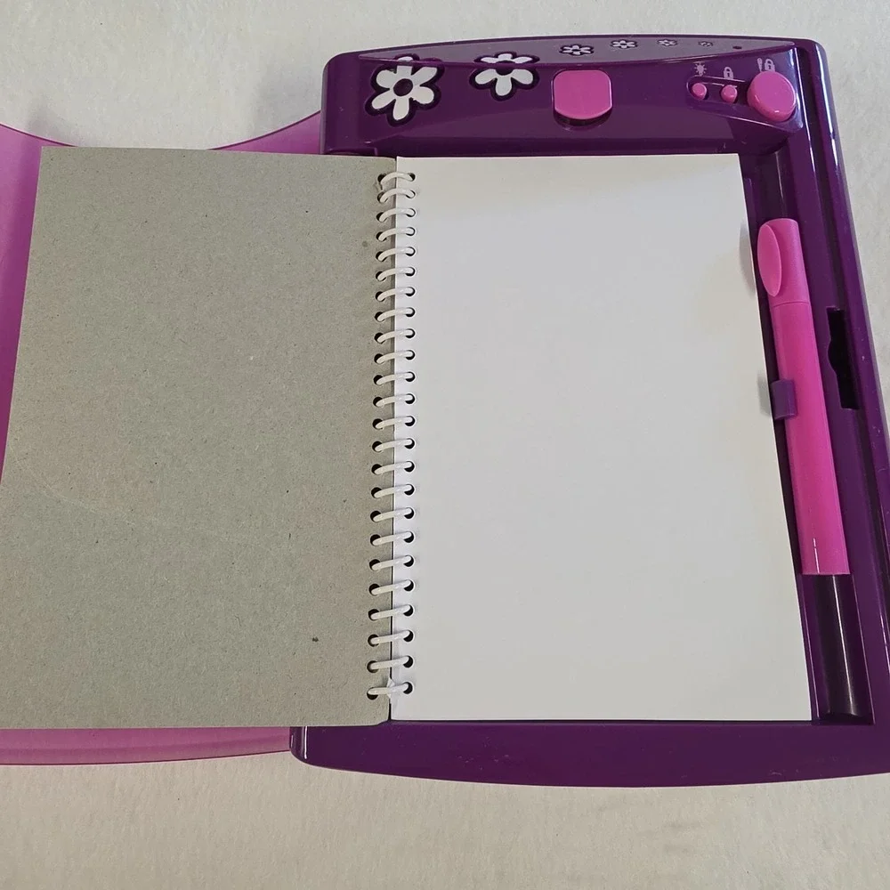 Mattel Girl Tech Password Journal Pen And Notebook Pink Electronic Invisible Ink